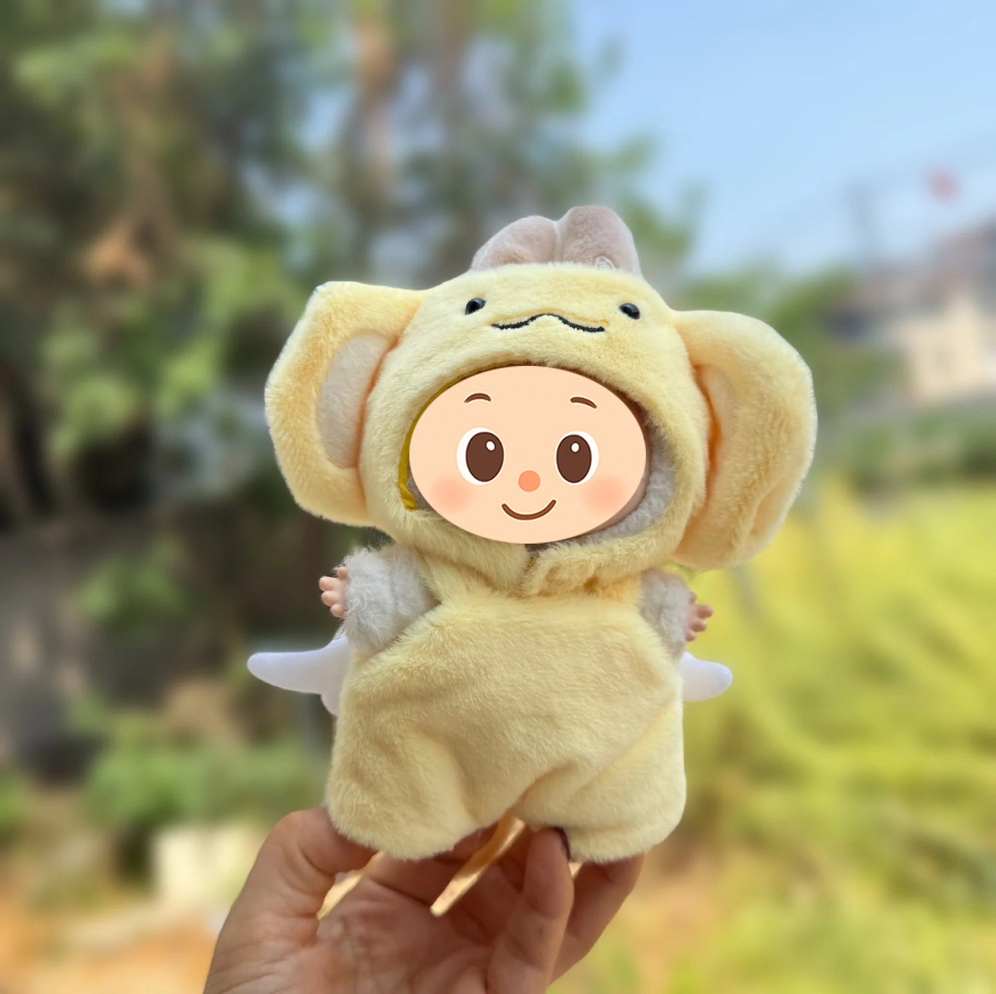 Adorable Monkey-Inspired Plush Outfit Set – 2-Piece Costume Compatible with Labubu Dolls