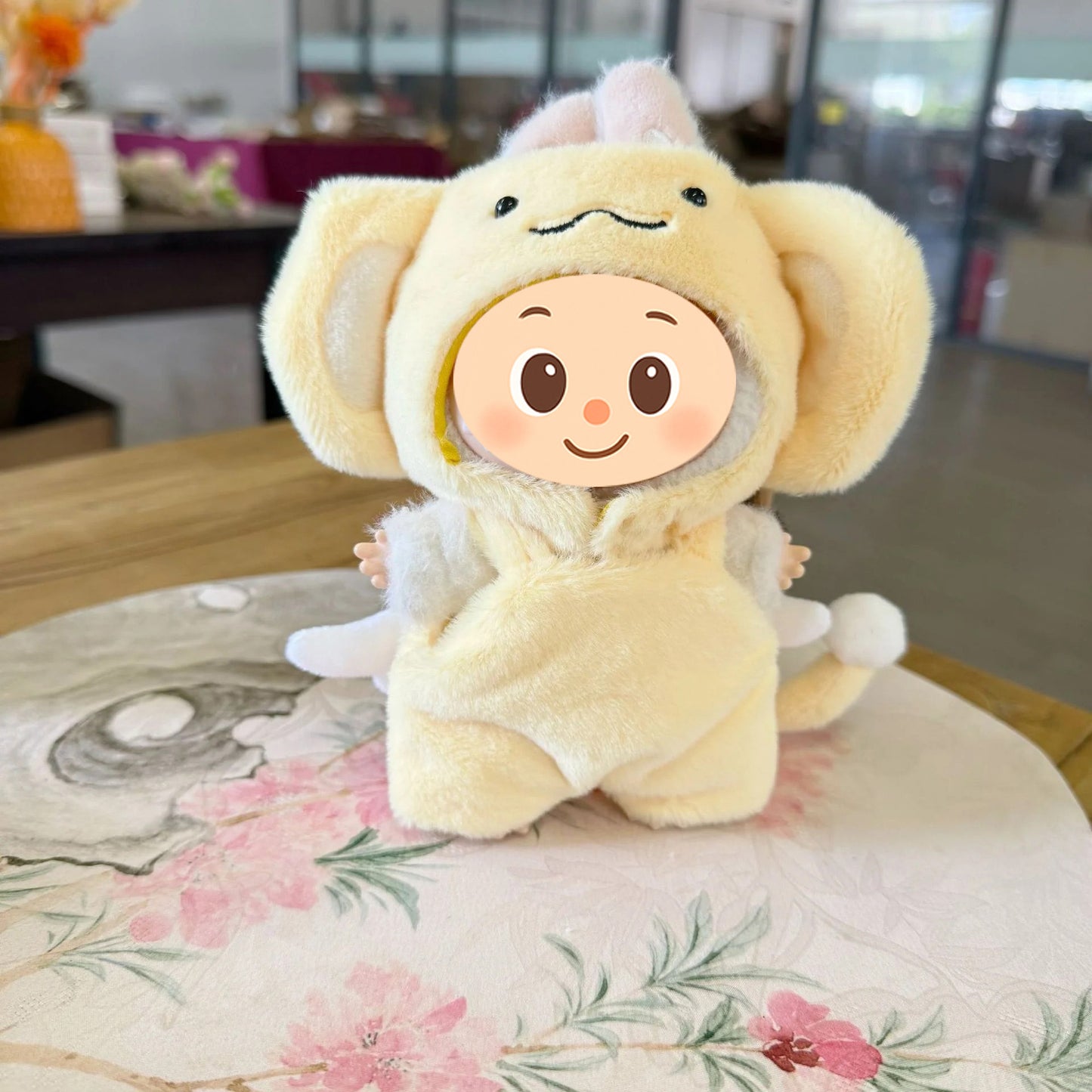 Adorable Monkey-Inspired Plush Outfit Set – 2-Piece Costume Compatible with Labubu Dolls