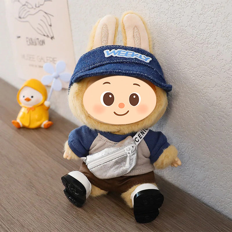 Stylish Casual Sport Outfits for Labubu-Style Dolls – Handmade Fashion Set for 15–17cm Figures
