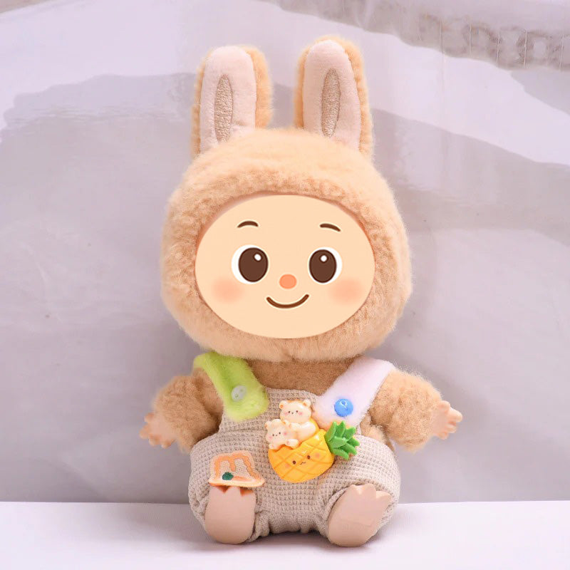 Fruit Suspender Pants for Labubu – Handmade Plush Strap Overalls Compatible with 15–17cm Labubu Dolls