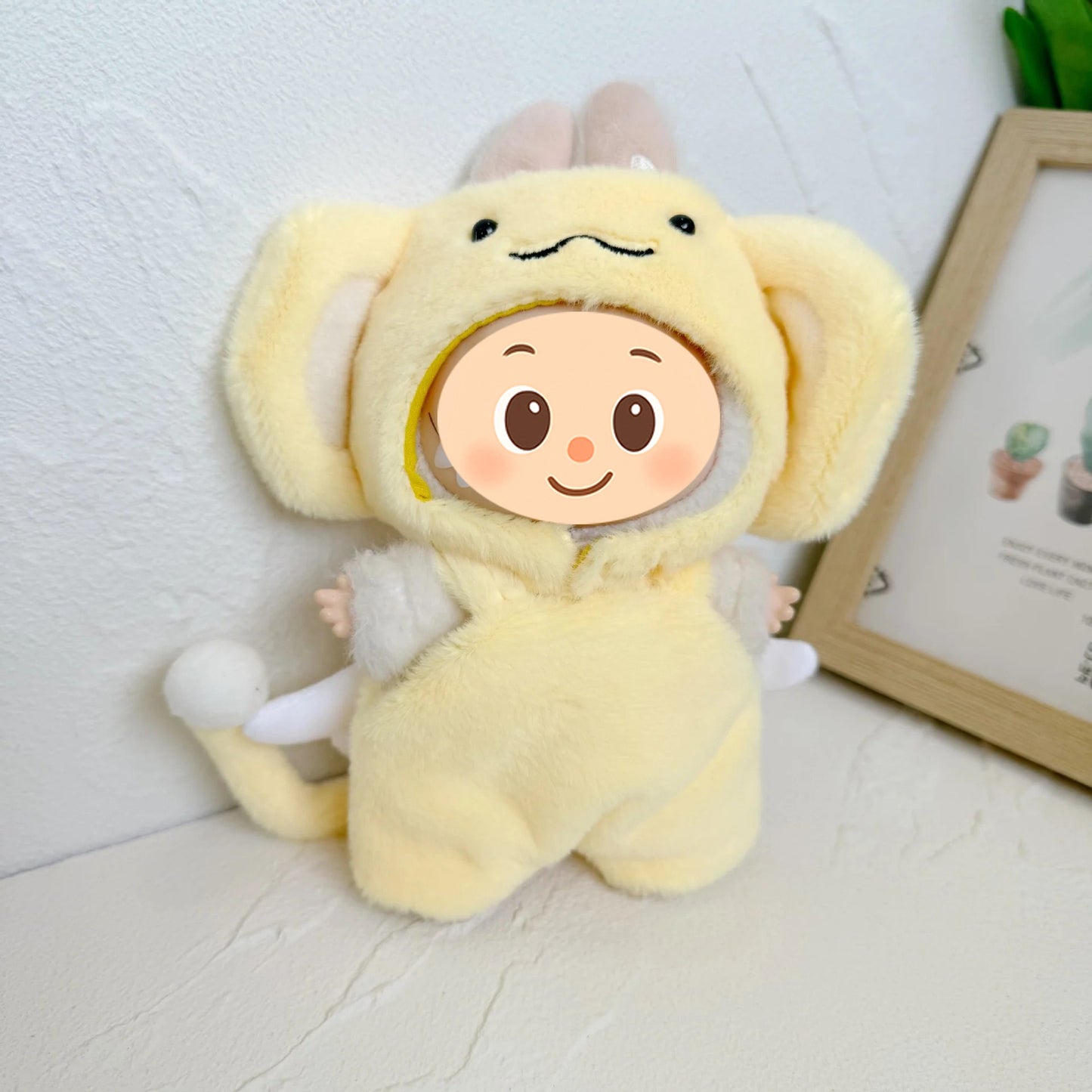 Adorable Monkey-Inspired Plush Outfit Set – 2-Piece Costume Compatible with Labubu Dolls