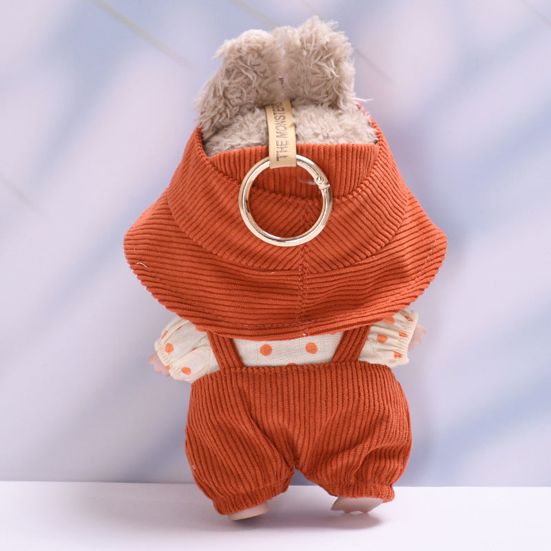 Handmade 3-Piece Outfit Set for Labubu-Style Dolls – Soft Cotton Fashion Fit for 15–17cm Figures