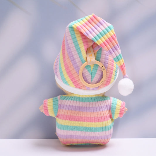 Striped Pajama Set for Labubu – 2-Piece Cozy Loungewear in Pink or Blue