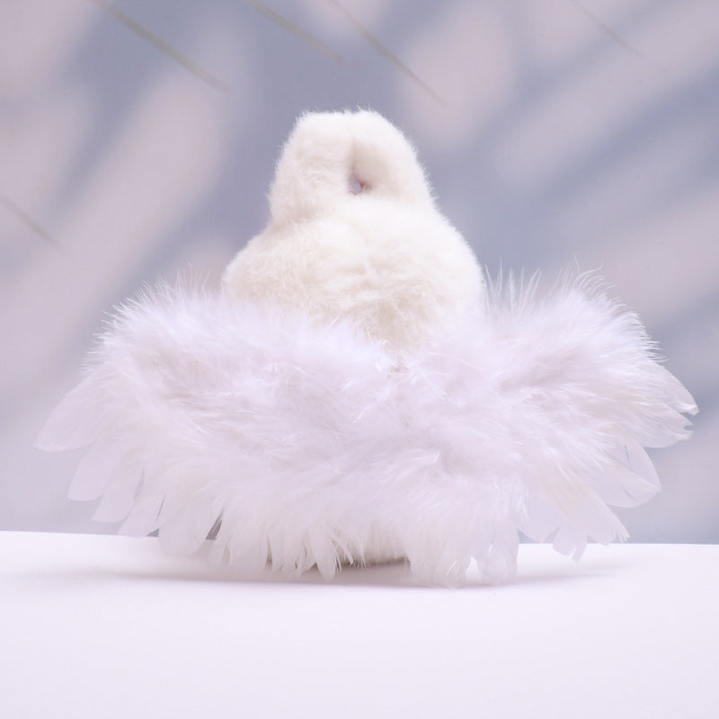 Feather Wings for Labubu-Inspired Dolls – Handmade Angel & Dark Angel Back Accessories in Black or White