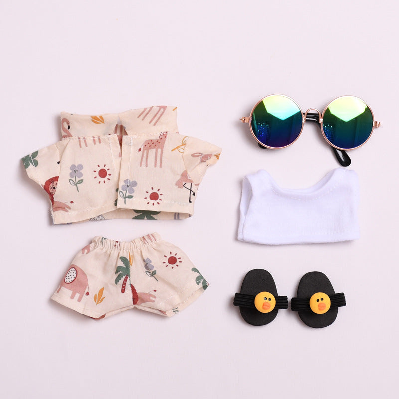Summer Doll Outfit Set for Dolls Compatible with Labubu – 3-Piece & 5-Piece Beach Holiday Look