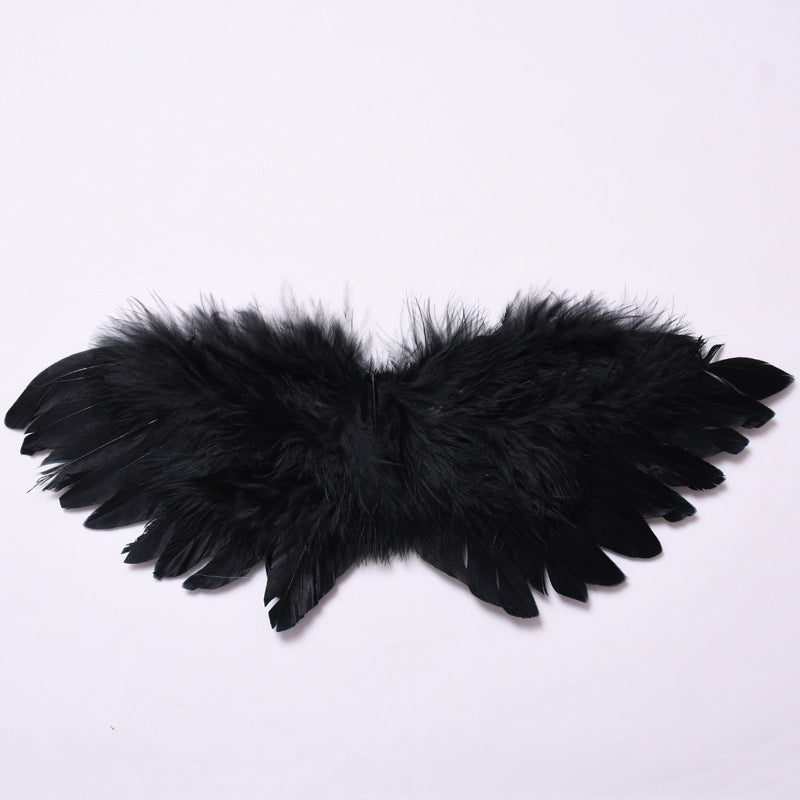 Feather Wings for Labubu-Inspired Dolls – Handmade Angel & Dark Angel Back Accessories in Black or White