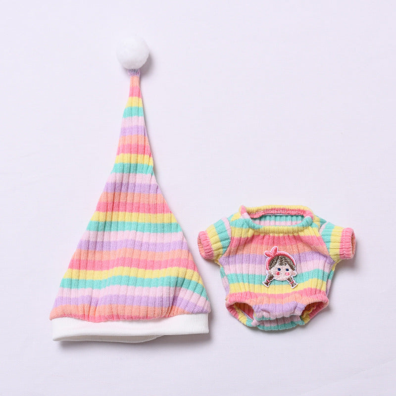 Striped Pajama Set for Labubu – 2-Piece Cozy Loungewear in Pink or Blue