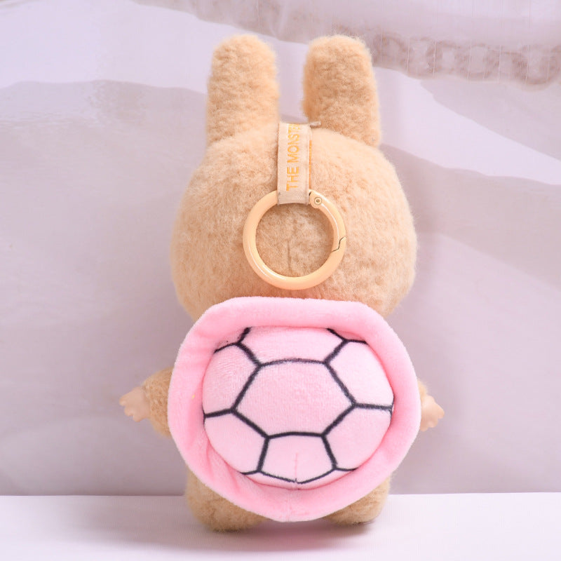 Handmade Turtle Costume Set for Labubu Dolls – Plush Outfit with Shell Backpack