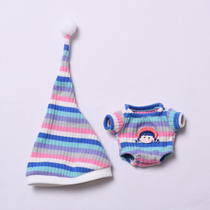 Striped Pajama Set for Labubu – 2-Piece Cozy Loungewear in Pink or Blue