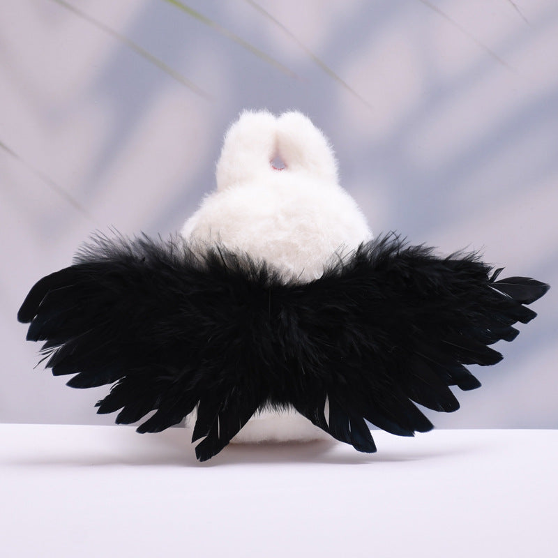 Feather Wings for Labubu-Inspired Dolls – Handmade Angel & Dark Angel Back Accessories in Black or White