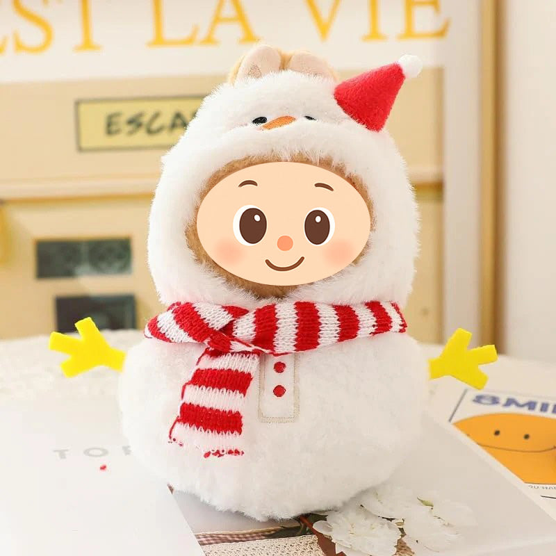 Plush One-Piece Rompers for Labubu-Style Dolls – Soft Fleece Outfits for 15–17cm Figures