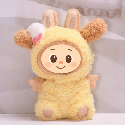 Handmade Animal Costume for Labubu-Style Dolls – Soft Plush Outfit for 15–17cm Figures