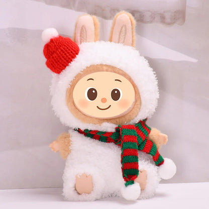 Handmade Animal Costume for Labubu-Style Dolls – Soft Plush Outfit for 15–17cm Figures
