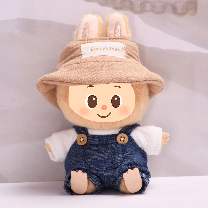 Trendy Casual Outfits for Labubu Dolls – Denim & Cotton Rompers and Jackets