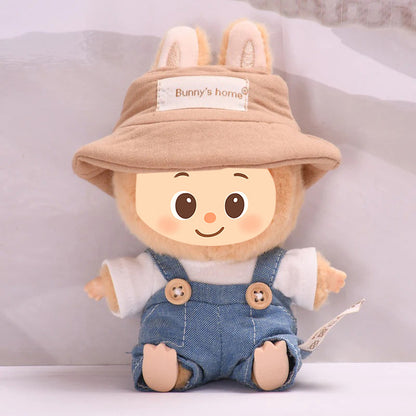Trendy Casual Outfits for Labubu Dolls – Denim & Cotton Rompers and Jackets
