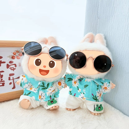 Summer Doll Outfit Set for Dolls Compatible with Labubu – 3-Piece & 5-Piece Beach Holiday Look