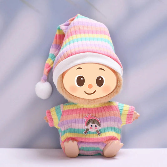 Striped Pajama Set for Labubu – 2-Piece Cozy Loungewear in Pink or Blue