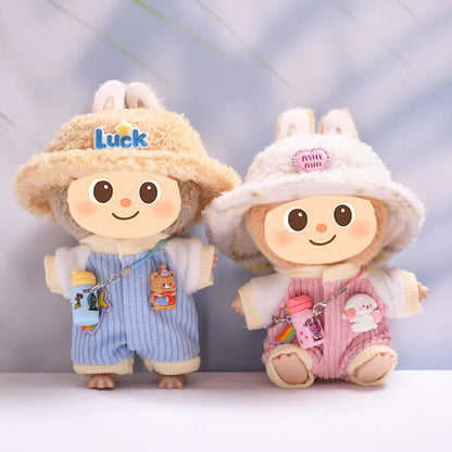Adorable Romper Set for Labubu – 2 or 3-Piece Outfit – Includes Hat and Mini Bag Options