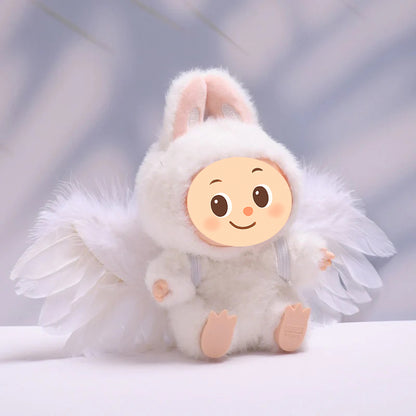 Feather Wings for Labubu-Inspired Dolls – Handmade Angel & Dark Angel Back Accessories in Black or White