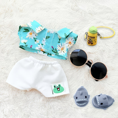 Summer Doll Outfit Set for Dolls Compatible with Labubu – 3-Piece & 5-Piece Beach Holiday Look