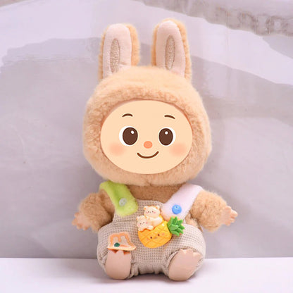 Fruit Suspender Pants for Labubu – Handmade Plush Strap Overalls Compatible with 15–17cm Labubu Dolls