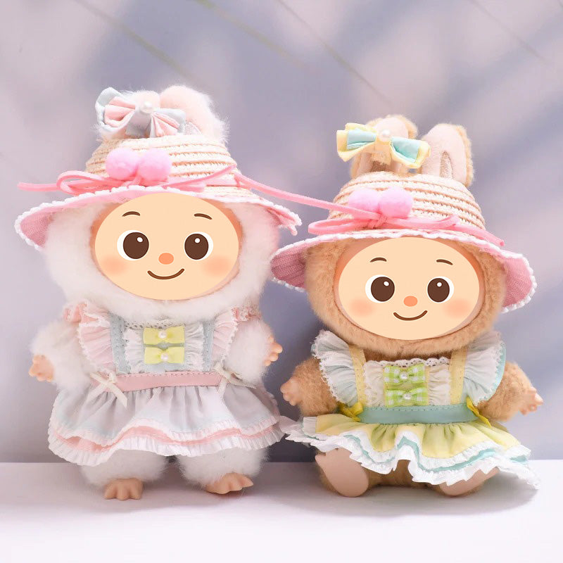Handmade Princess Dress Set for Labubu-Compatible Dolls – 2-Piece or 3-Piece Set Available
