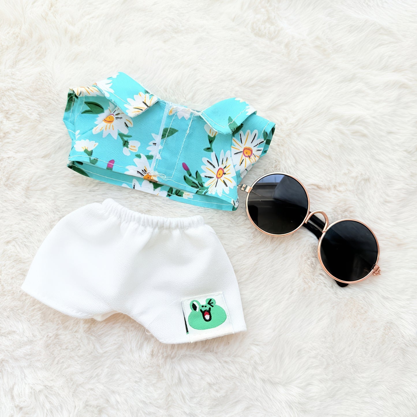 Summer Doll Outfit Set for Dolls Compatible with Labubu – 3-Piece & 5-Piece Beach Holiday Look