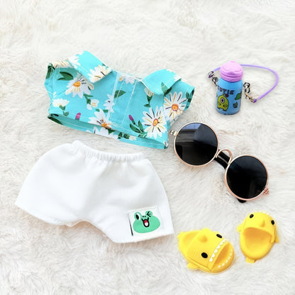 Summer Doll Outfit Set for Dolls Compatible with Labubu – 3-Piece & 5-Piece Beach Holiday Look