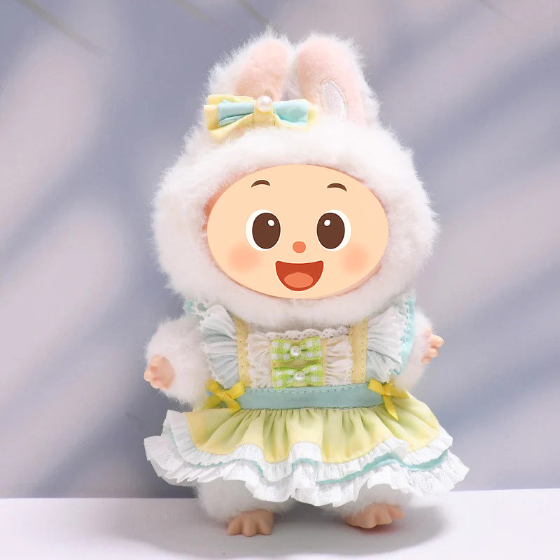 Handmade Princess Dress Set for Labubu-Compatible Dolls – 2-Piece or 3-Piece Set Available