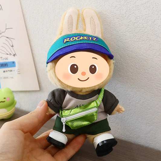 Stylish Casual Sport Outfits for Labubu-Style Dolls – Handmade Fashion Set for 15–17cm Figures