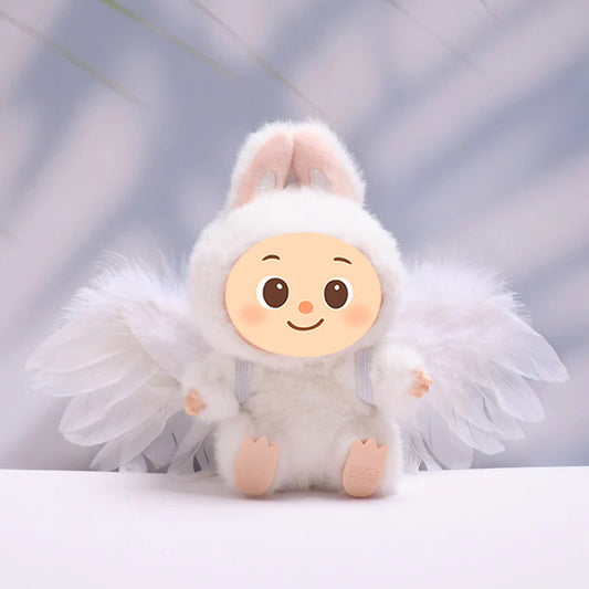 Feather Wings for Labubu-Inspired Dolls – Handmade Angel & Dark Angel Back Accessories in Black or White