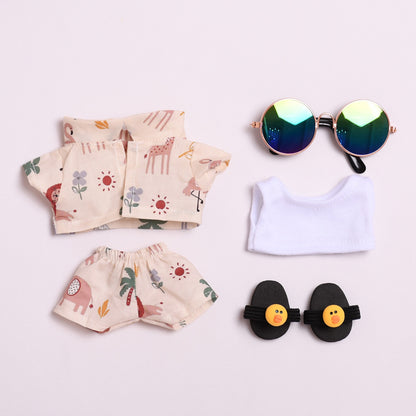 Summer Doll Outfit Set for Dolls Compatible with Labubu – 3-Piece & 5-Piece Beach Holiday Look