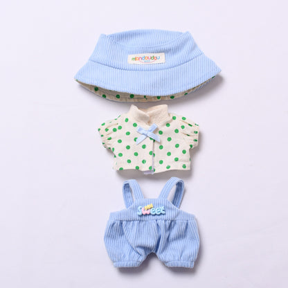 Handmade 3-Piece Outfit Set for Labubu-Style Dolls – Soft Cotton Fashion Fit for 15–17cm Figures