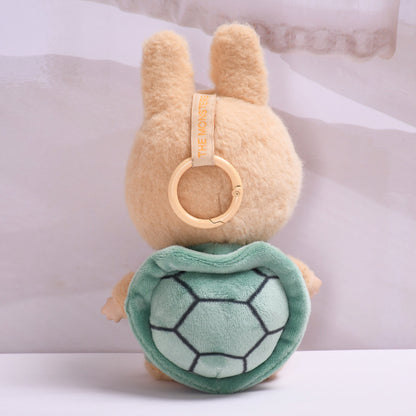 Handmade Turtle Costume Set for Labubu Dolls –  Plush Outfit with Shell Backpack