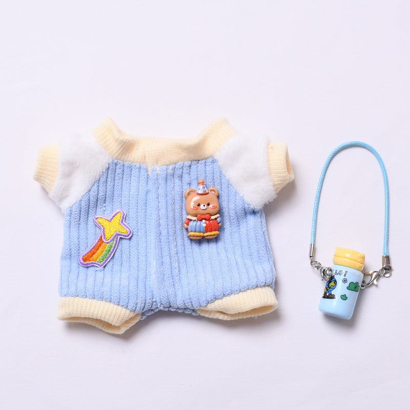 Adorable Romper Set for Labubu – 2 or 3-Piece Outfit – Includes Hat and Mini Bag Options