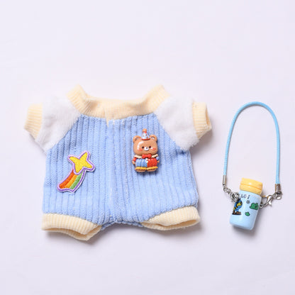Adorable Romper Set for Labubu – 2 or 3-Piece Outfit – Includes Hat and Mini Bag Options
