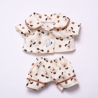 Soft Cotton Pajama Set – Sleepwear Outfit for Dolls Compatible with Labubu