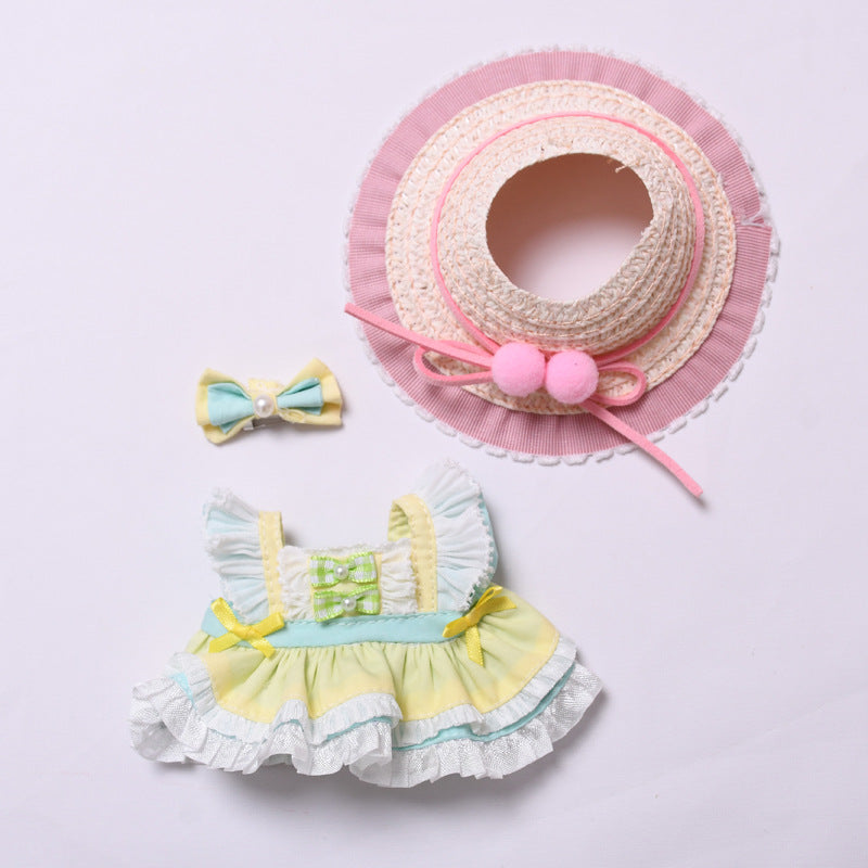 Handmade Princess Dress Set for Labubu-Compatible Dolls – 2-Piece or 3-Piece Set Available