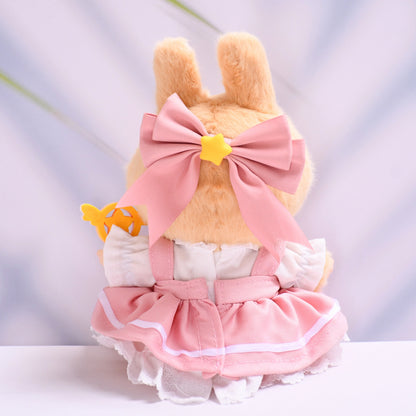 Magical Girl Doll Outfit Set for Labubu – 4-Piece Fantasy Dress Compatible with 15–17cm Dolls