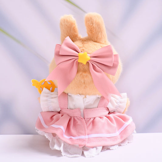 Magical Girl Doll Outfit Set for Labubu – 4-Piece Fantasy Dress Compatible with 15–17cm Dolls