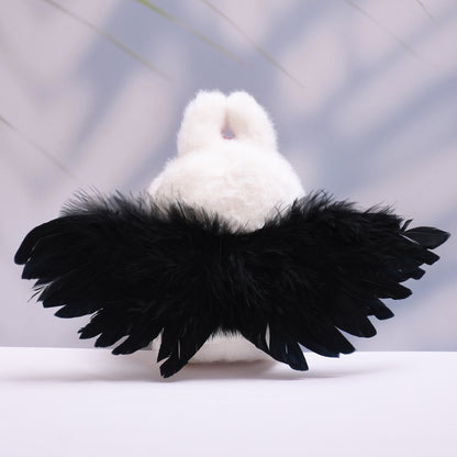 Feather Wings for Labubu-Inspired Dolls – Handmade Angel & Dark Angel Back Accessories in Black or White